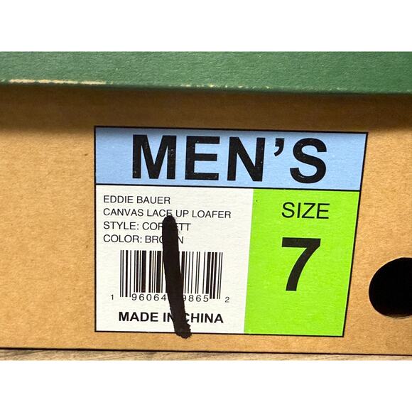 Eddie Bauer Canvas Lace-Up Loafer Size 7 Corbette - Picture 9 of 10